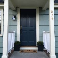 Perfect finish · high quality · vibrant color · limitless options Benjamin Moore Blue Note High Gloss Paint On Door Front Door Makeover Door Makeover Beautiful Front Doors