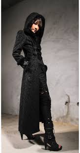 S i z i n g cet article est disponible de xs à 4xl. Long Manteau Gothique Femme En Velours Noir Avec Capuche Rq Bl 21230