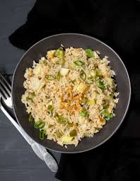 Bring to a boil, reduce heat to medium, and simmer 5 minutes. Indo Chinese Garlic Fried Rice Holy Cow Vegan Recipes Vegan Food Blog With Easy Indian And Global Veg Recipes For The Busy Cook