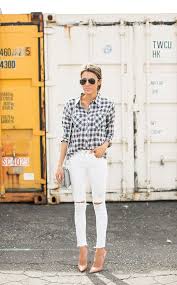 Calça Xadrez Feminina Preta E Branca Mural Fashion Calca Branca Ideias Fashion Roupas De Primavera Looks Com Camisa Xadrez