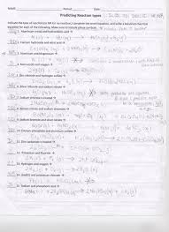 Several general types of chemical reactions can occur based on what happens when going from reactants to products. 61 Extraordinary Types Of Chemical Reactions Worksheet Samsfriedchickenanddonuts