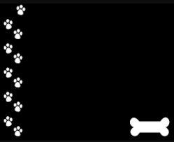 Black And White Paw Print Black Background With White Paws Could B Use As An Invitation Poster Card Background Etc Sfondi Neri Sfondi