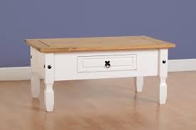 By walker edison furniture company (26) $ 155 68. Corona 1 Drawer Coffee Table In White Distressed Waxed Pine