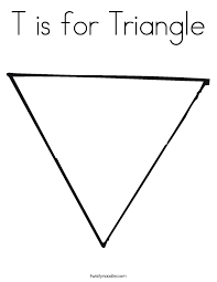 Download and print these triangle coloring pages for free. T Is For Triangle Coloring Page Twisty Noodle Coloring Home