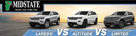 2018 Jeep Grand Cherokee Trims Laredo Vs Altitude Vs Limited