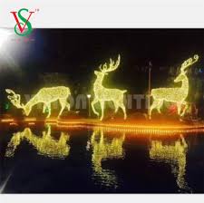 Outdoor reindeer large christmas decorations. Large Led Reindeer 3d Christmas Decorations Lights Outdoor China Garden Decoration And Decorative Lights Price Made In China Com