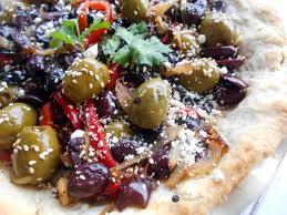 Olive Pie With Mezzetta Healing Tomato Recipes Recipe Recipes Olive Recipes Stuffed Sweet Peppers
