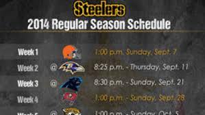 Steelers Announce 2014 Regular Season Schedule