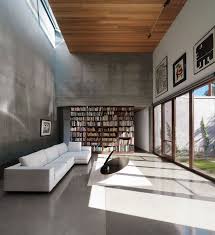 Tout Savoir Sur Le Beton Cire Canape D Angle Blanc Neige Mur En Beton Banche Plafond Bois Interieurs En Beton Architecture D Interieur Interieur Minimaliste