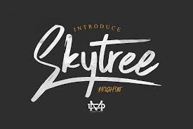 Uploaded by zemin (1 styles). Skytree Script Brush Font 51153 Script Font Bundles Brush Font Brush Fonts Free Typeface
