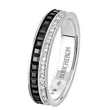 Quatre Black Edition Wedding Band A Maison Boucheron Jewelry Creation A Boucheron Creation Tel Black Diamond Wedding Bands Black Gold Jewelry Black Gold Band