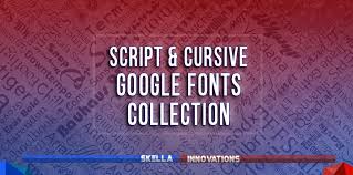 First add effect=effectname to the google api, then add a special class name to the element that is going to. Best Script Cursive Google Fonts Collection For Web Design