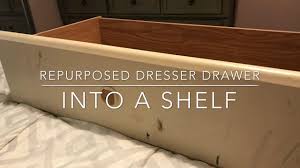 Removing odors from dresser drawers. Simple Diy Repurposed Dresser Drawer Youtube