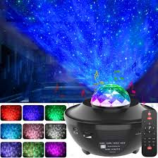 Galaxy Starry Sky Projector Night Lamp Led Star Projector Night Light Ocean Wave Projector Voice Control Music Player Kids Gift Novelty Lighting Aliexpress