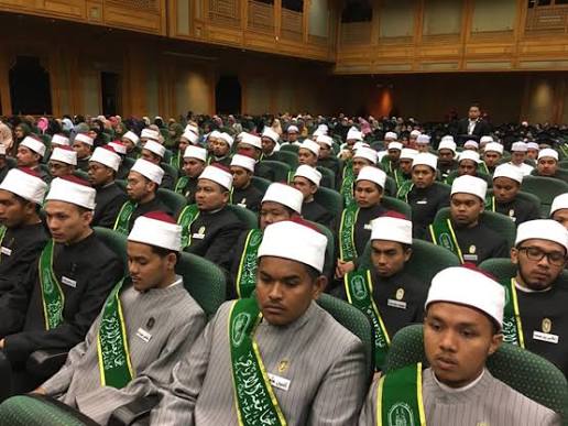 During the graduation ceremony of...