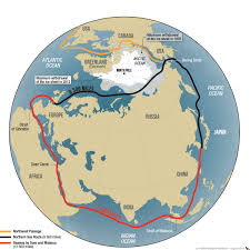 Image result for sea route in the Arctic