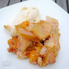 So if you want time to pass slow, make this cobbler and wait for 45 minutes, and it'll feel like that clock is creeping. Recipe For Peach And Apple Cobbler Made By A Princess