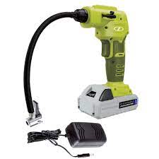 Has the sun joe 24v ion+ cordless portable air compressor kit for a low $59.99. Sun Joe Airj24c 24 Volt 2 0 Ah Cordless Air Compressor With Nozzle Adapters Walmart Com Walmart Com