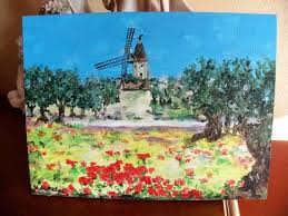 Peinture Provence Impressionniste 18 X 24 Cmoliviers De Etsy Etsy Art Pinterest Christmas Gifts Etsy Finds