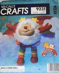 Amazon.com: McCall's 9231 Rainbow Brite, Twinkle Doll, Color Doll, Craft  Sewing Pattern