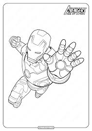 Marvel The Avengers Iron Man Pdf Coloring Pages In 2020 Superhero Coloring Pages Avengers Coloring Avengers Coloring Pages