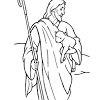 Printable jesus good shepherd coloring pages. 1