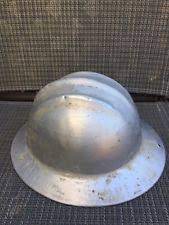 Vintage Ed Bullard Hard Boiled Metal Helmet Hard Hat Full Brim With Liner Hard Hats Hats Metal