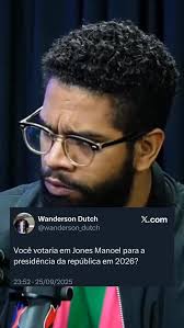 Sigam @lermais_br @omarttelo Vocês Votariam em Jones Manoel pra presidente  em 206? Quem seria o vice?