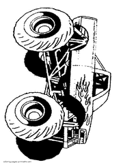 Find more coloring page for kids boys pictures from our search. Monster Truck Coloring Pages Free Pictures To Print 60
