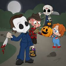 What is the name of all the halloween movies? Baby Horror Movie Characters The Dots
