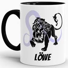 Ganz nach seinem natürlichen vorbild präsentiert sich der löwe gern, egal ob weiblich oder männlich, in stolzer, überlegener und würdevoller haltung (s) einem. Tasse Sternzeichen Lowe Bild 9 95