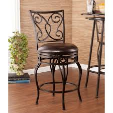 30 Bar Stools Black Wrought Iron Wood Swivel Bar Stools With Carved Back And Round Leather Seat 24 Bar Stools Counter Stools Swivel Counter Stools Swivel Stool