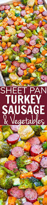 Butterball turkey smoked sausage and turkey kielbasa does not contain pork or use a pork casing. Sheet Pan Turkey Sausage And Vegetables Averie Cooks