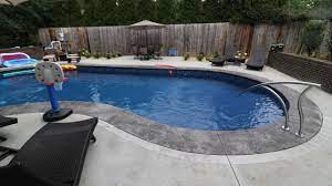 We installed over 1000 sq ft of oaks rialto. Flatback Kidney Build Vinyl Liner Inground Pool Mediterranean Pool Other By American Pool And Spa Houzz