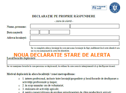 Declaratia pe propria răspundere va trebui coompletată începând de luni, 9 noiembrie. Model DeclaraÈ›ie Pe Propria RÄƒspundere Stare De AlertÄƒ Oficial Cabinetexpert Ro Blog Contabilitate