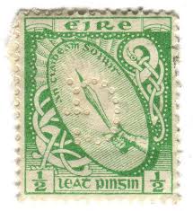 Ireland Postage Stamp Sword Of Light Vintage Postage Stamps Vintage Postage Rare Stamps