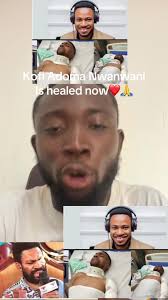Kofi Adoma Nwanwanis First Appearance in Public After A Successful Surgery 