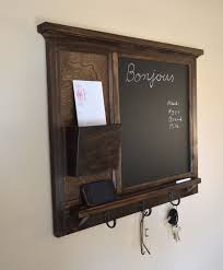 Chalkboard Mail Organizer Letter Holder Key Coat Hat Rack Etsy Rustic House Rustic Home Decor Home Diy