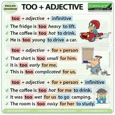 Too Adjective Infinitive Woodward English