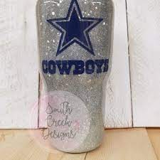 Glitter Dallas Cowboys 30 Oz Tumbler Tumbler Cups Diy Yeti Cup Designs Dallas Cowboys Yeti Cup