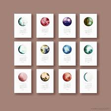 Riesige auswahl ✔ günstige preise ✔ jetzt mondkalender bestellen bei weltbild.de! Calendar 2021 Lunar Calendar Watercolor Calendar Table Calendar Year Planner A5 Or A4 Mondkalender Kalender Familienkalender