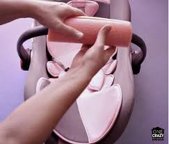 Use A Pool Noddle Yes A Pool Noodle To Carry Your Baby S Car Seat And Relieve The Pressure On Your Arms With Images Baby Life Hacks