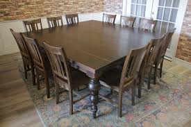 Turned Leg Square Dining Table For 12 Etsy In 2020 Square Dining Tables Table For 12 Dining Table