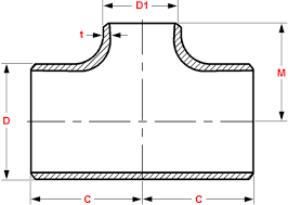 Dimensions And Dimensional Tolerances Of Reducing Tees Nps