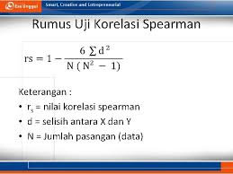Uji Korelasi Spearman Rank Devi Angelaiana K Uji