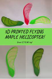 3d Printed Flying Maple Helicopter 3d Printing Diy 3d Printer Designs 3d Printing Business