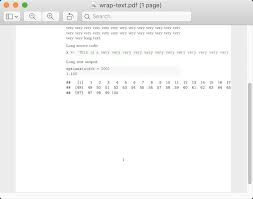 5 3 Control The Width Of Text Output R Markdown Cookbook