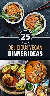 25 Vegan Weeknight Dinner Recipes With No Meat Or Dairy Vegan Meal Prep Healthy Recipes Food