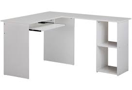 Vier schrauben zur befestigung unter dem schreibtisch. Wohnling Design Schreibtischkombination 140 X 75 5 X 120 Cm Weiss Schreibtisch Mit Regal Und Tastaturauszug Arbeitszimmer Home Office Tisch Buro Modern Hertie De