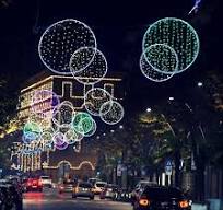 Outdoor Decoration Custom Commercial Grade Outdoor LED Light up Christmas  Pattern Silhouette 2D Pole Frame Mounts Motif Lights